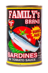 Family's Sardines Bonus Pack In Tomato Sauce - Plain 155 g