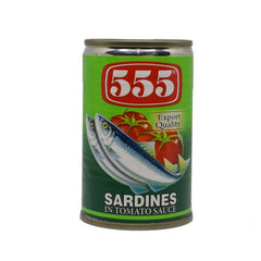 555 Sardines In Tomato Sauce (Can) 155 g