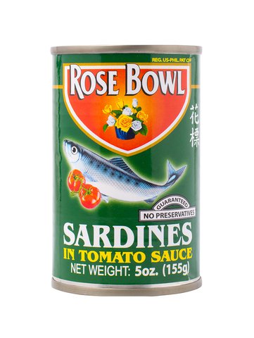 Rose Bowl Sardines In Tomato Sauce 155 g