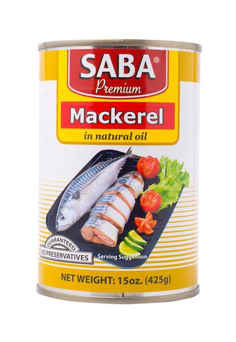 Saba Premium Mackerel In Natural Oil 425 g