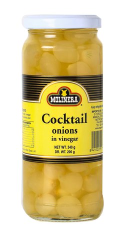 Molinera Cocktail Onions in Vinegar 340 g