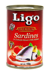 Ligo Sardines Premium In Tomato Sauce Chili Added 155 g