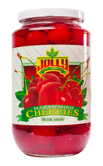 Jolly Maraschino Cherries With Stem 26 oz