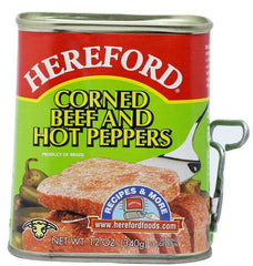 Hereford Corned Beef &amp; Hot Peppers 340 g