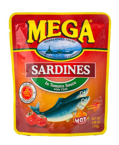 MEGA Sardines In Tomato Sauce With Chili (Pouch) 110 g