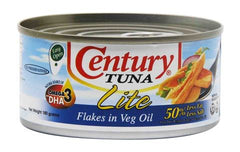 Century Tuna Flakes In Vegetable Oil Lite 180 g