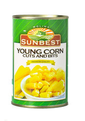 Sunbest Young Corn Cut 425 g