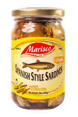 Marisco Spanish Style Sardines Chunks In Hot Corn Oil 240 g