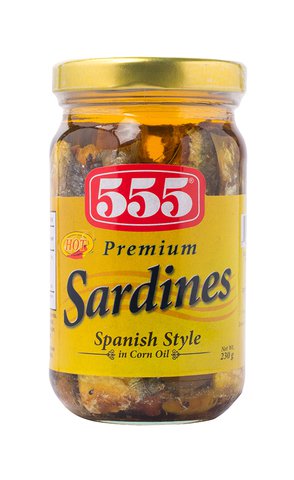 555 Premium Sardines Bottled 230 g