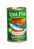 Image of Unipak Premium Sardines In Tomato Sauce 155 g