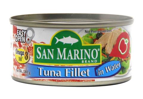 San Marino Tuna Fillet In Water 180 g