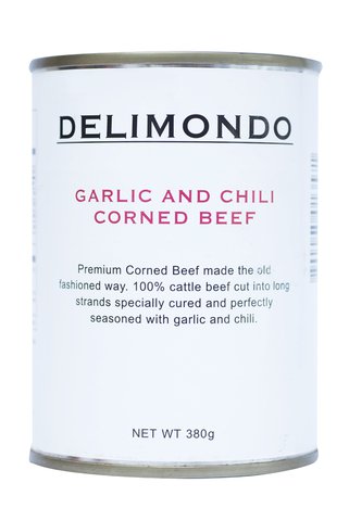 Delimondo Garlic and Chili Corned Beef 380 g