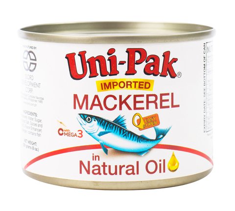 Uni-Pak Mackerel Natural Oil 200 g