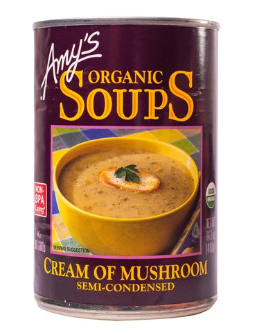 Amy's Organic Soups - Cream of Mushroom Semi-Condensed 400 g