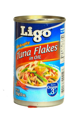 Ligo Tuna Flakes Hot &amp; Spicy 155 g