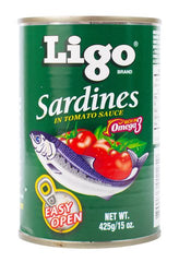 Ligo Sardines Tomato Sauce Easy Open Can 425 g