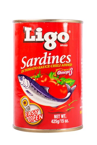 Ligo Sardines Tomato Sauce Chili Easy Open Can 425 g