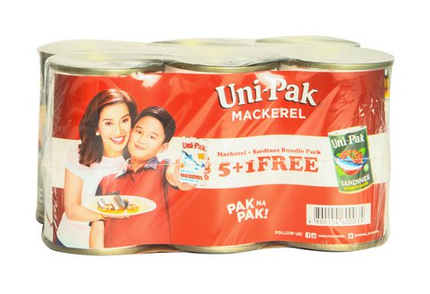 Unipak 5 Mackerel + Sardines 1 pack