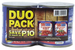 Purefoods Duo Pack Corned Beef + Purefoods Corned Beef Hash 1 pack (2 pcs x 210 g)