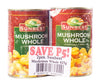 Image of Sunbest Whole Mushroom 2 pcs (425 g)