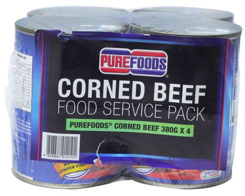 PUREFOODS Corned Beef Food Service Pack 1 pack (4 pcs x 380 g)